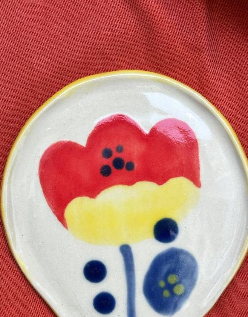 Ceramic spoon rest, Sofr'art