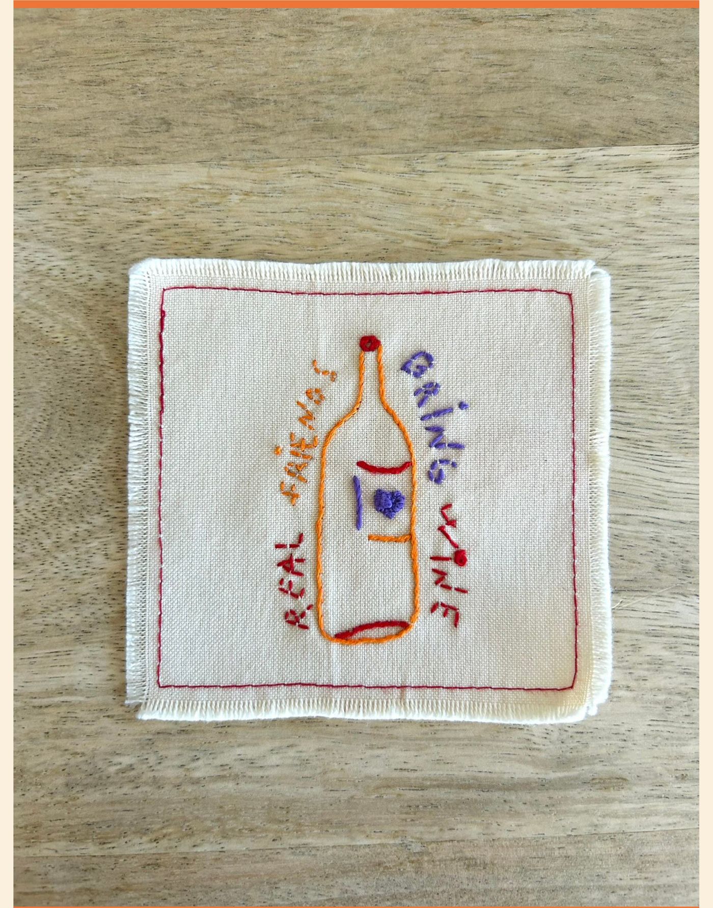 Embroidered coaster, Sofr'art